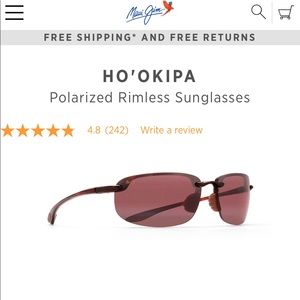 Maui Jim Ho’okipa polarized tortoise sunglasses